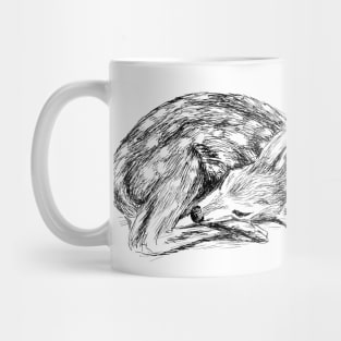 Baby deer print Mug